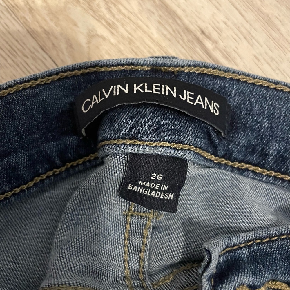 Sold Calvin Klein Skinny High Rise Repreve® Laguna Blue Ankle Jeans - Picture 4 of 6